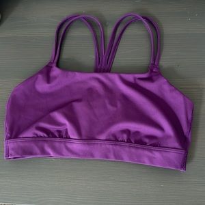 ALL IN MOTION purple strapy sports bra